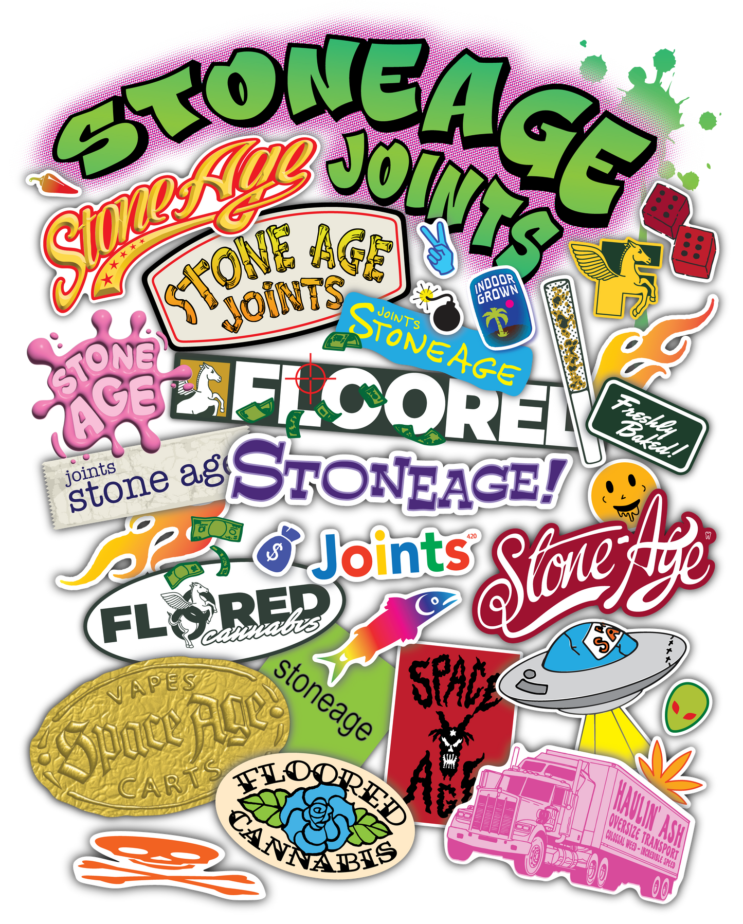 Sticker-Bombed ❃ Unisex Sweatshirt