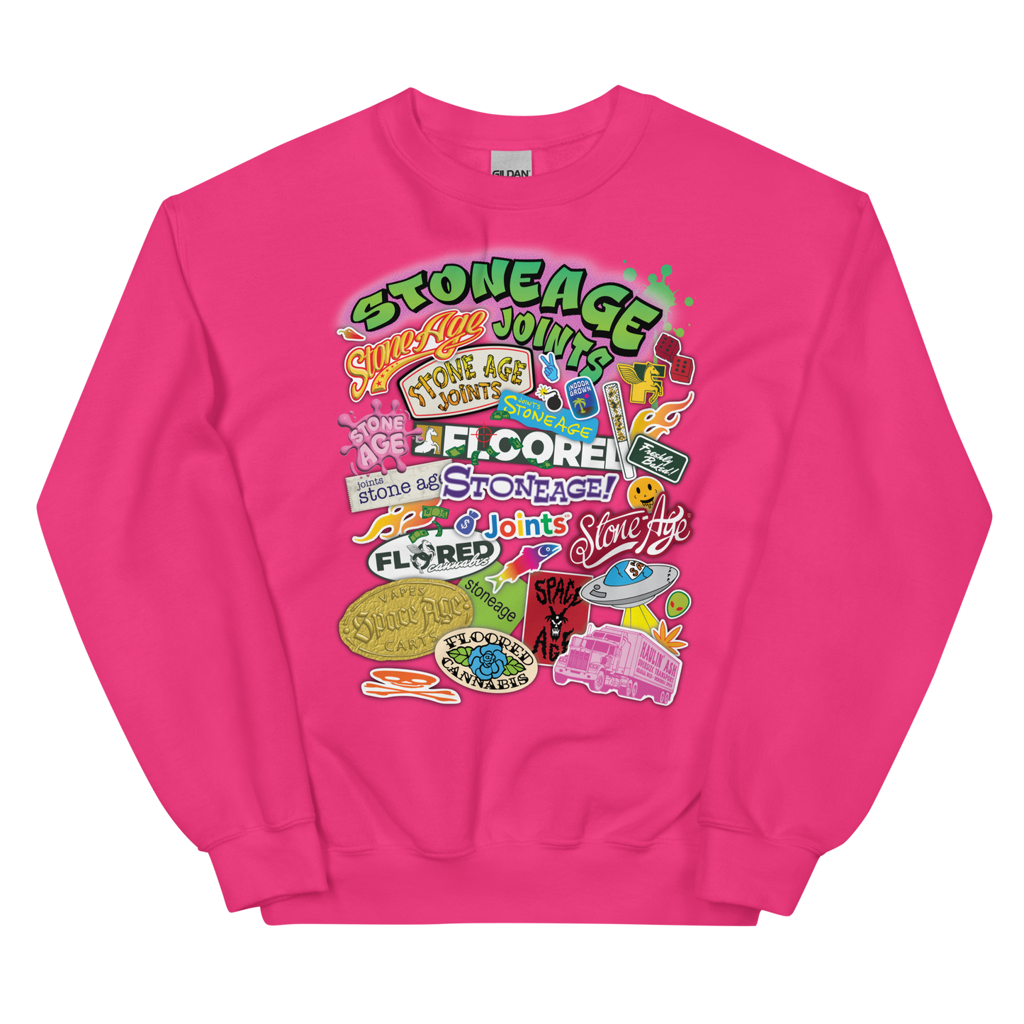 Sticker-Bombed ❃ Unisex Sweatshirt